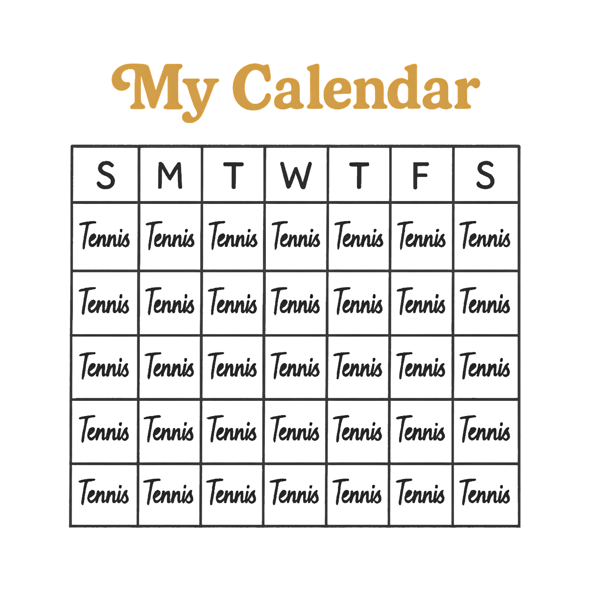 My Calendar - Unisex Tee