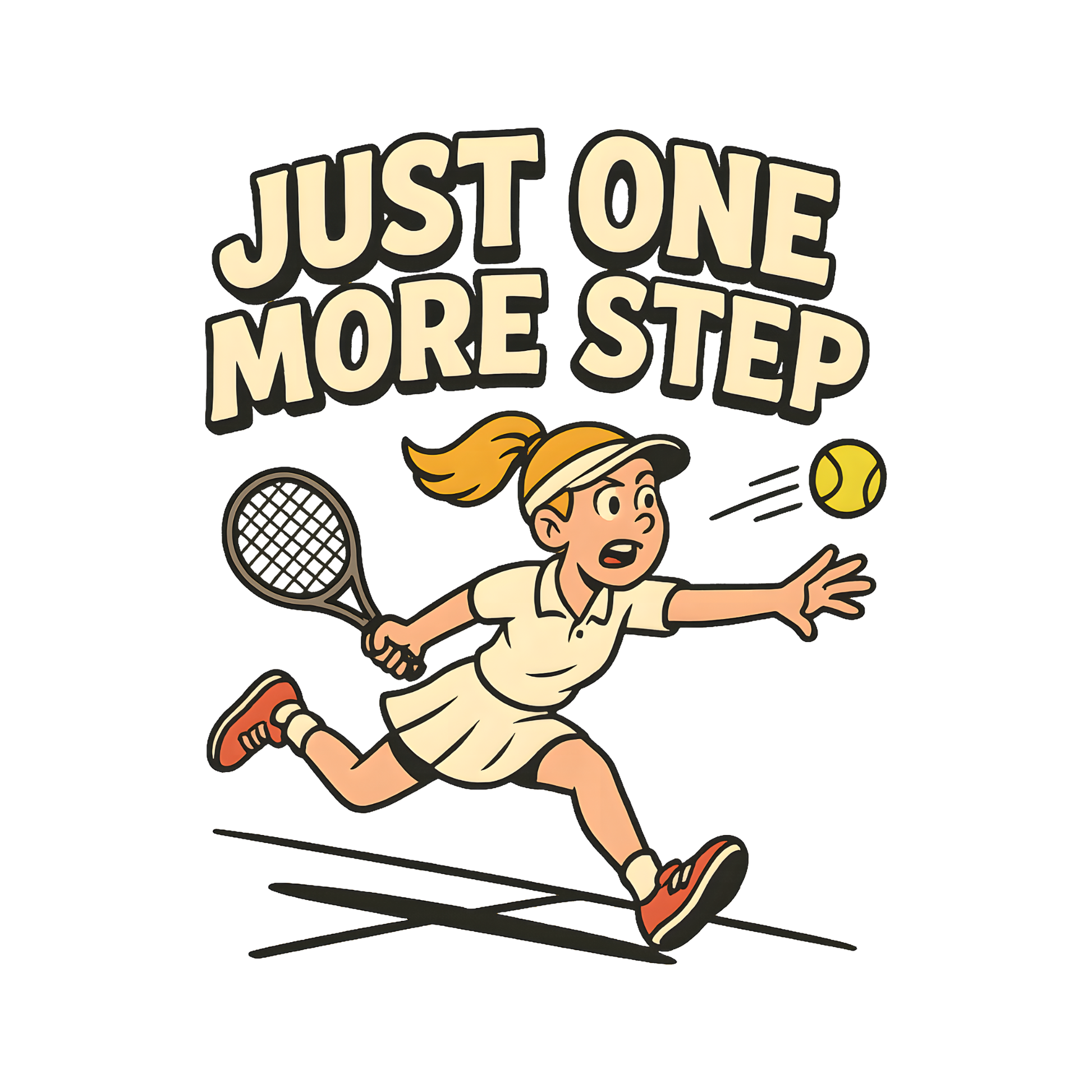 One More Step - Women’s fitted racerback