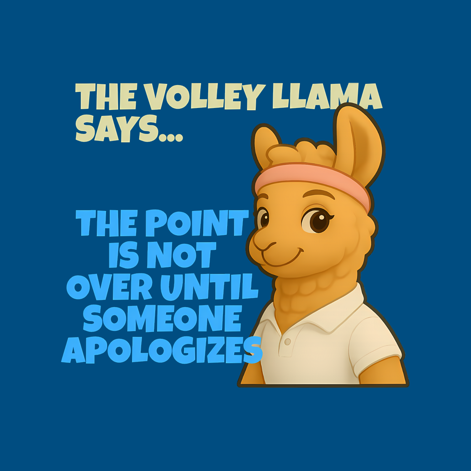 Volley Llama - Apologizes - Women's Relaxed Tee