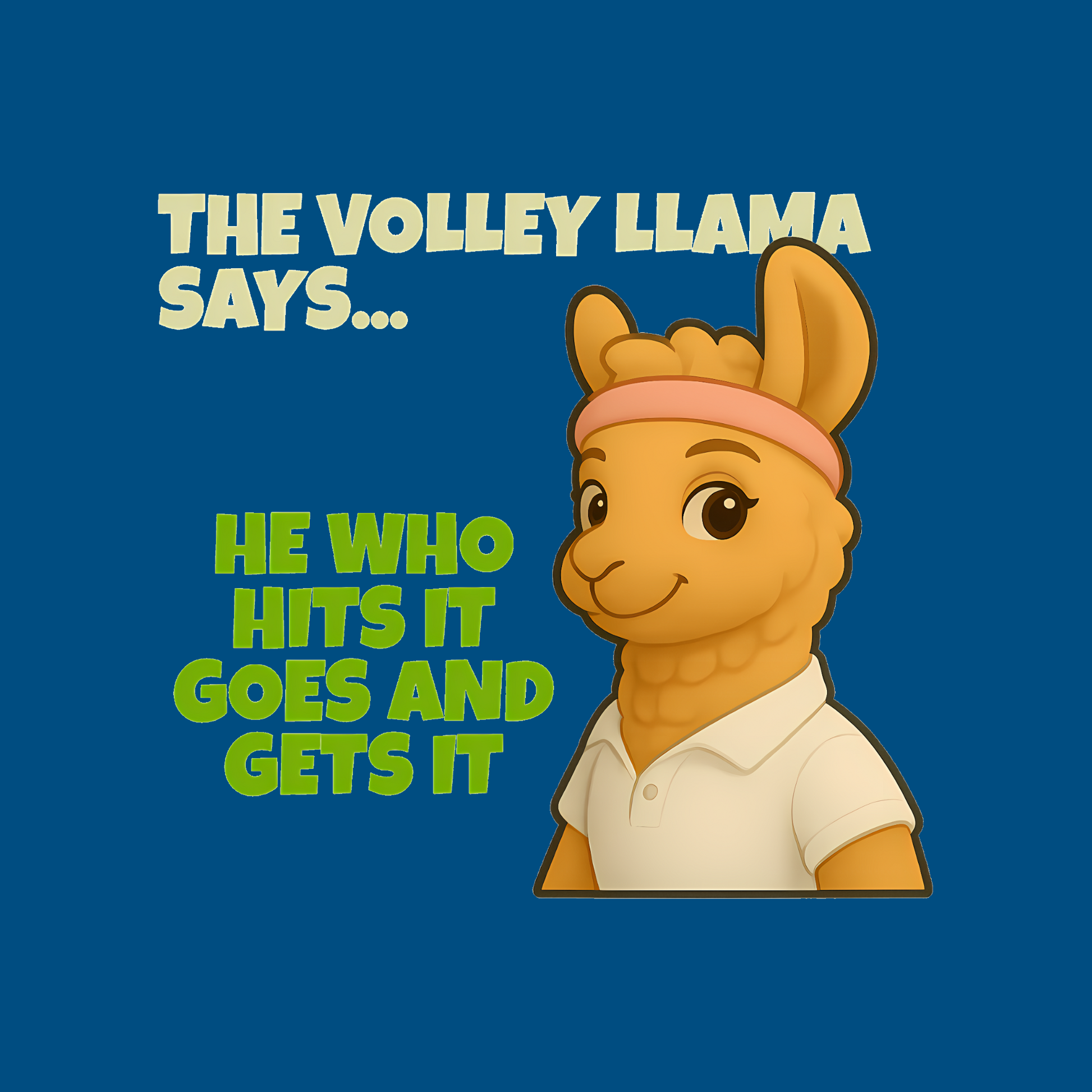 Volley Llama - Hits It - Women's Relaxed Tee