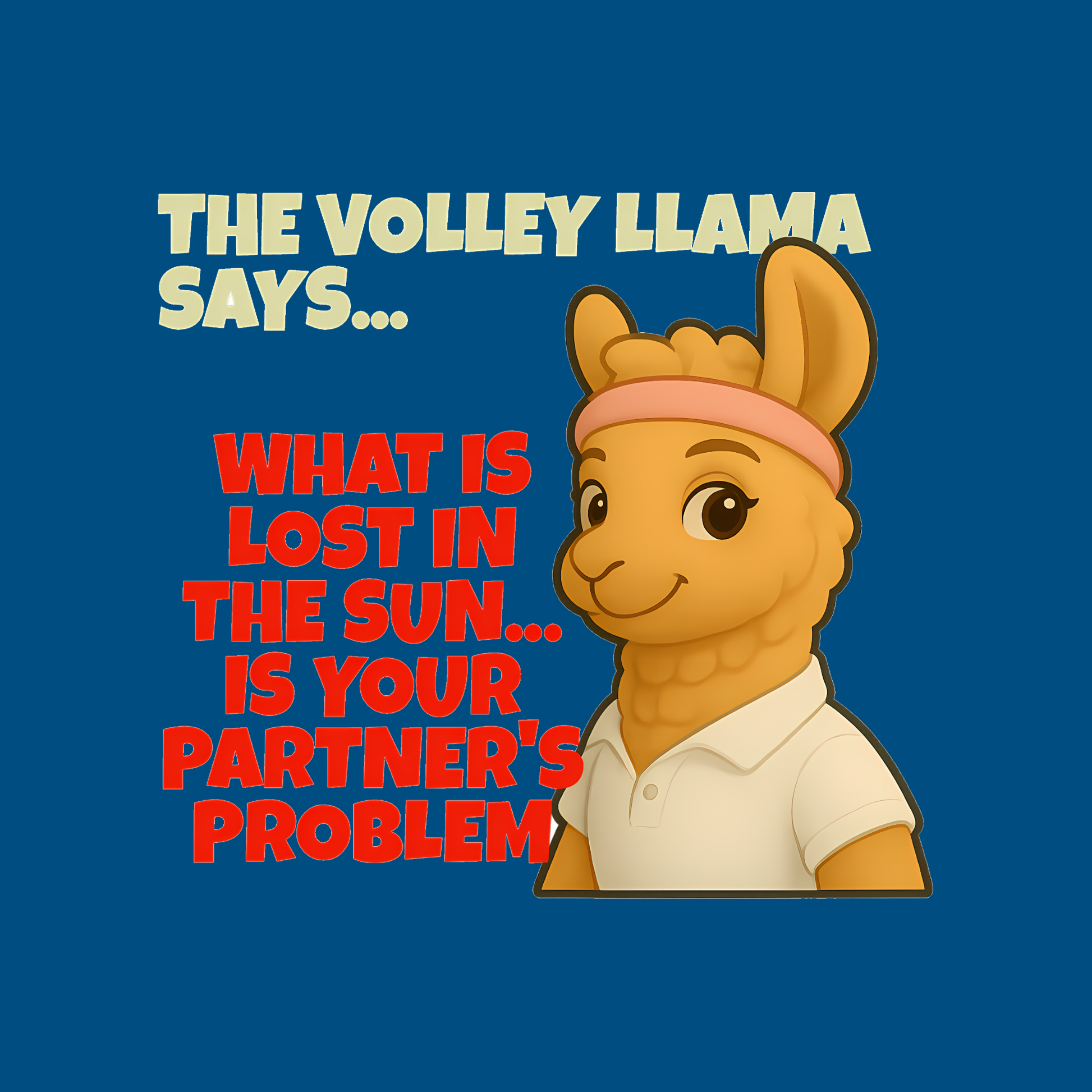 Volley Llama - Lost In The Sun - Women's Relaxed Tee