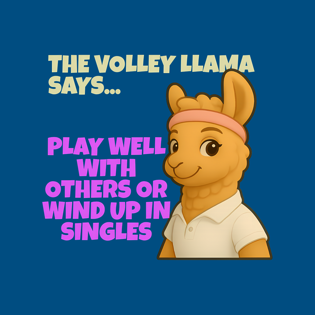 Volley Llama - Play Well - Women's Relaxed Tee